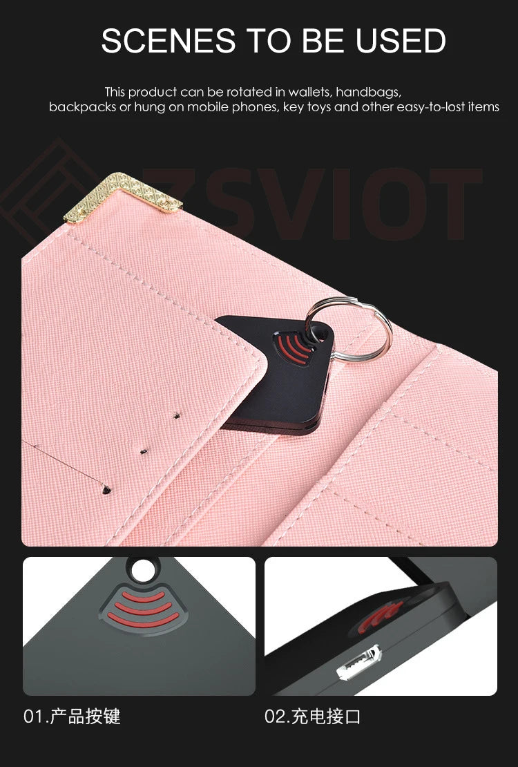 Tuya Smart Tracker Device  Mini  Tag Key Child Finder Pet Tracker Location Bluetooth Tracker Smart Tracker Vehicle Anti-lost