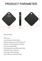 Tuya Smart Tracker Device  Mini  Tag Key Child Finder Pet Tracker Location Bluetooth Tracker Smart Tracker Vehicle Anti-lost
