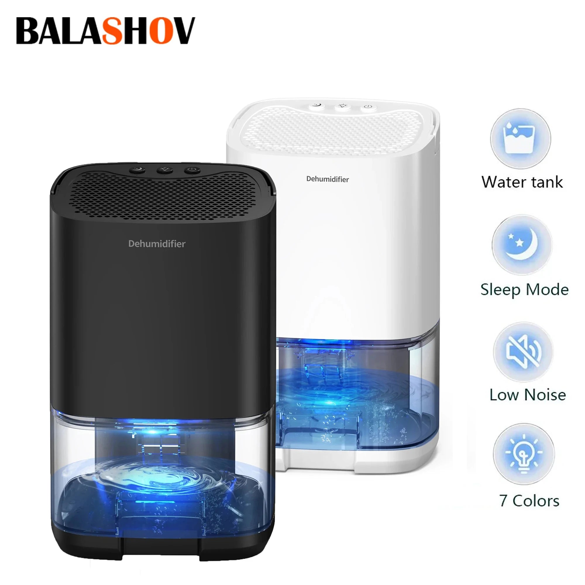 1000ML Air Dehumidifier with Basic Air Filter for Home Room Office Kitchen Moisture Absorbers Machine Anti Humidity Air Dryer