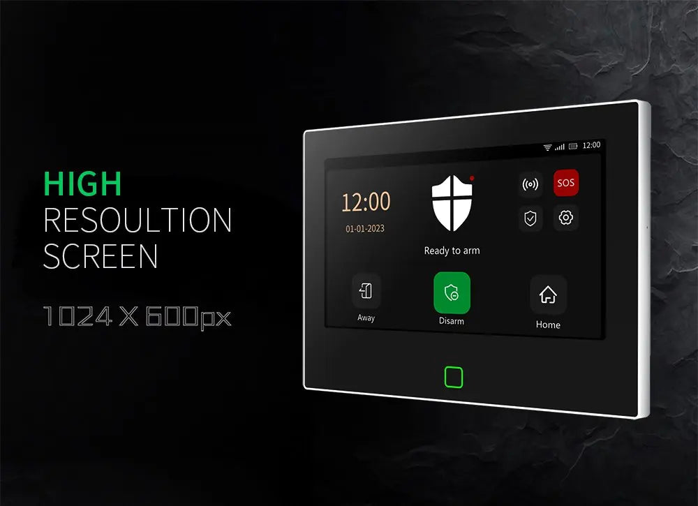 Staniot Kit Alarma Hogar 7″ – Sistema Inteligente Tuya WiFi + 4G, Sirena 115 dB, Batería 5000 mAh, Soporta 8 Zonas Cableadas