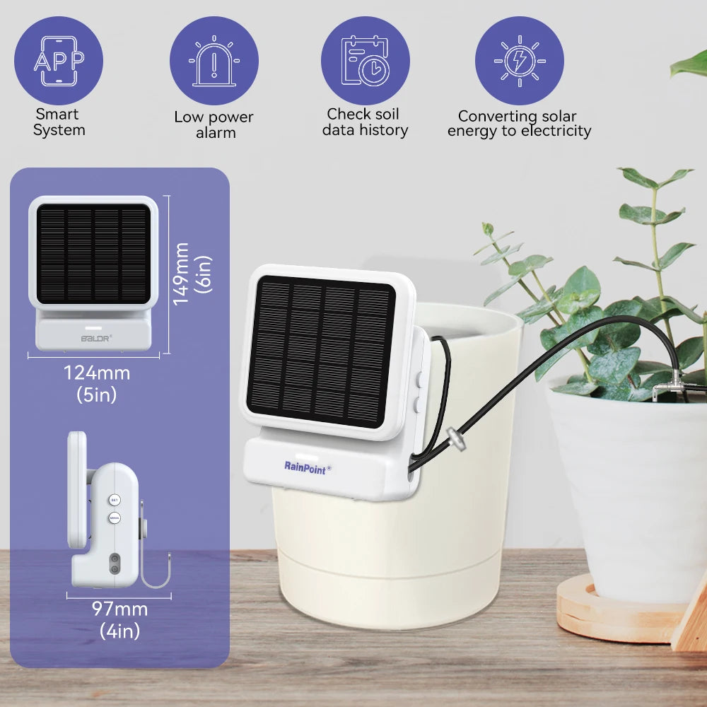 Wifi Solar Watering Kits Smart Home Automatic Irrigation Pump Timer App Control Flexible Micro Drip Garden Irrigation System