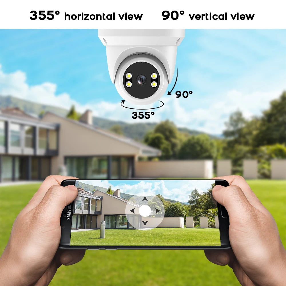 Tuya Smart  Security Camera 3MP HD Indoor Infrared Night Vision IP Cam Person/Vehicle Detection Home Dome Surveillance Camera