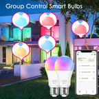 Bluetooth E27 Led Smart Bulb Tuya Smart RGB Lamp Ampoule Led Lights Bulb 15W 220V 110V Dimmable Home Timer Function Color Bulb