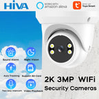 Tuya Smart  Security Camera 3MP HD Indoor Infrared Night Vision IP Cam Person/Vehicle Detection Home Dome Surveillance Camera