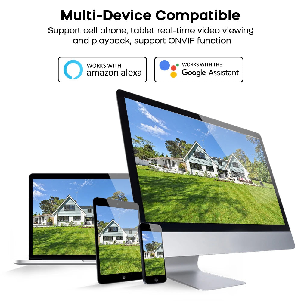 Tuya Smart  Security Camera 3MP HD Indoor Infrared Night Vision IP Cam Person/Vehicle Detection Home Dome Surveillance Camera