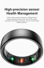 R10 Smart Ring For Men Women with Wireless Charging,SkinTemperature Health and Sleep Monitor,Multi-sport Modes For Andriod IOS