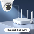 Tuya Smart  Security Camera 3MP HD Indoor Infrared Night Vision IP Cam Person/Vehicle Detection Home Dome Surveillance Camera